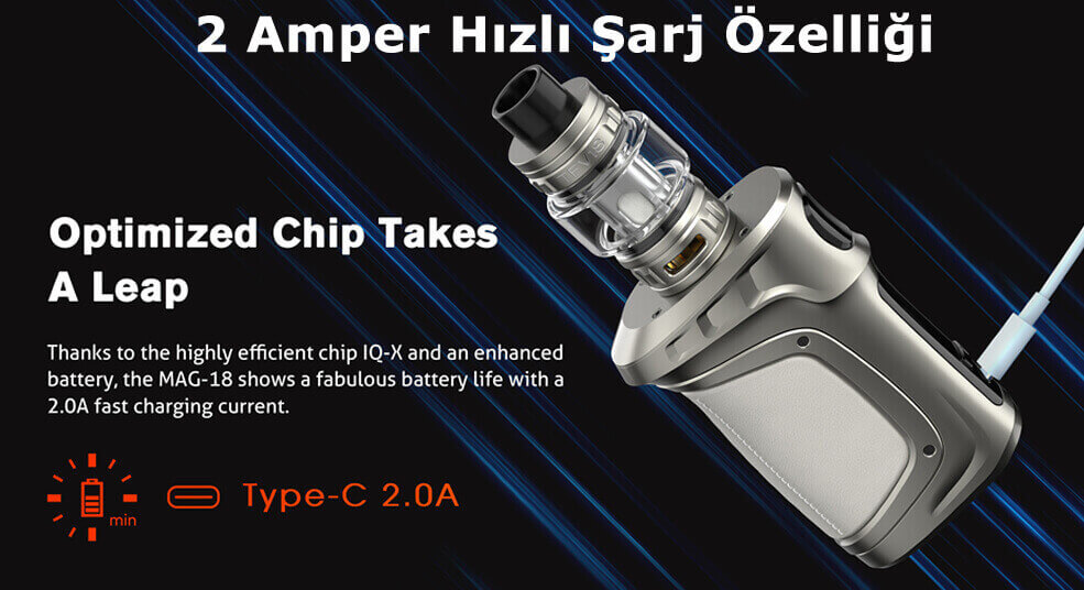 Smok Mag-18 Hızlı Şarj Özelliği